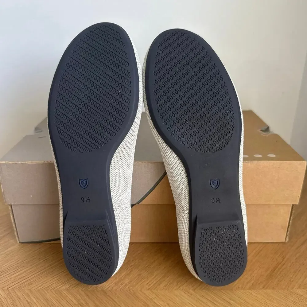 ROTHY’S The Ballet ‘Diamond Metallic’ Women Slip On Shoes- SZ 9.5